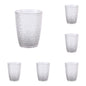 6 Pcs Drinking Tumblers Set of 12 oz, Drinking Glasses,BPA-Free,Stackable Water Cups,Clear Cups for Juice,(Brown)