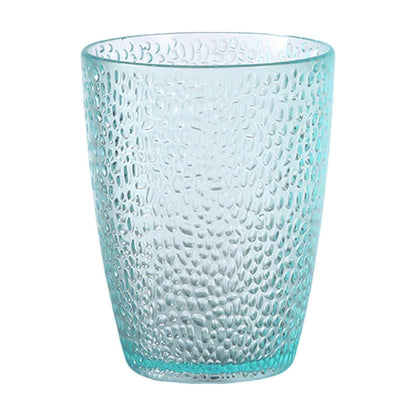 6 Pcs Drinking Tumblers Set of 12 oz, Drinking Glasses,BPA-Free,Stackable Water Cups,Clear Cups for Juice,(Brown)